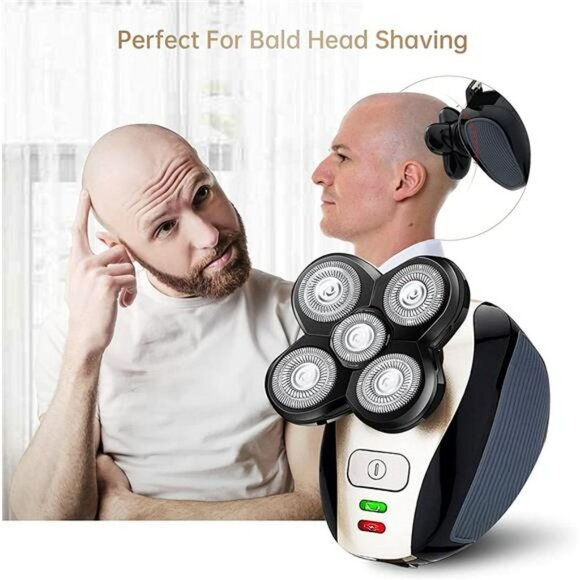 Head Shaver for Bald Men 5 in 1 Bald Head Razor Grooming Kit - Picture 3 of 6